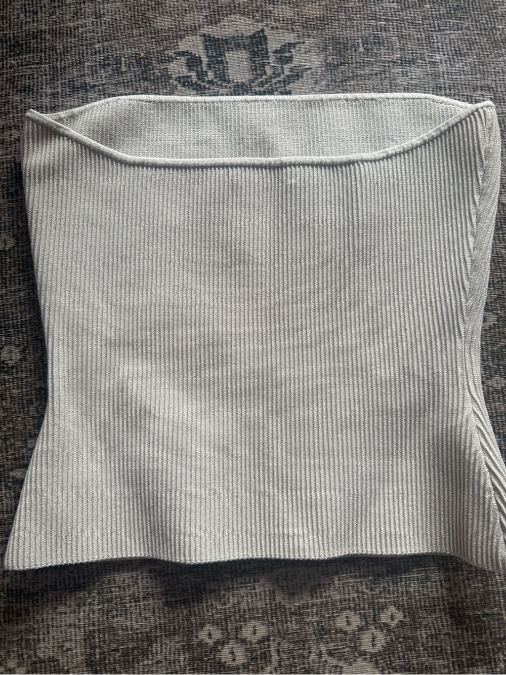 Babaton Cream Ribbed Top - Picture 2 of 3